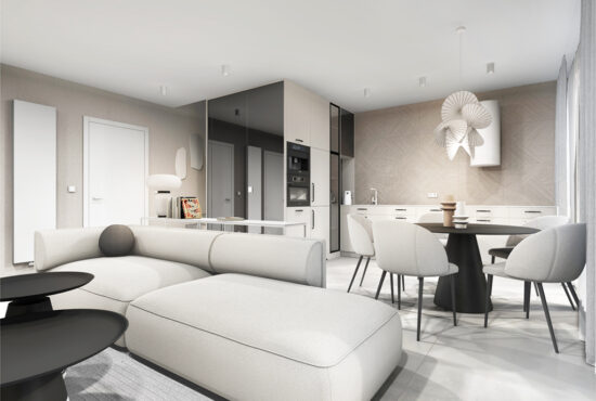 wizualizacja apartamentu w Rezydencji Ustronie morskie